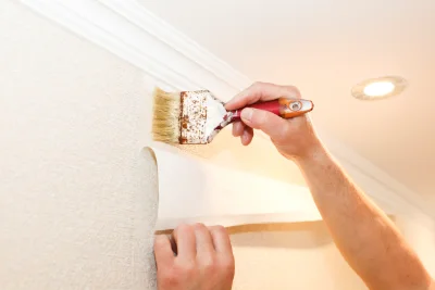 Pose de papier peint à Saint-Éman — revêtements muraux et toiles de verre